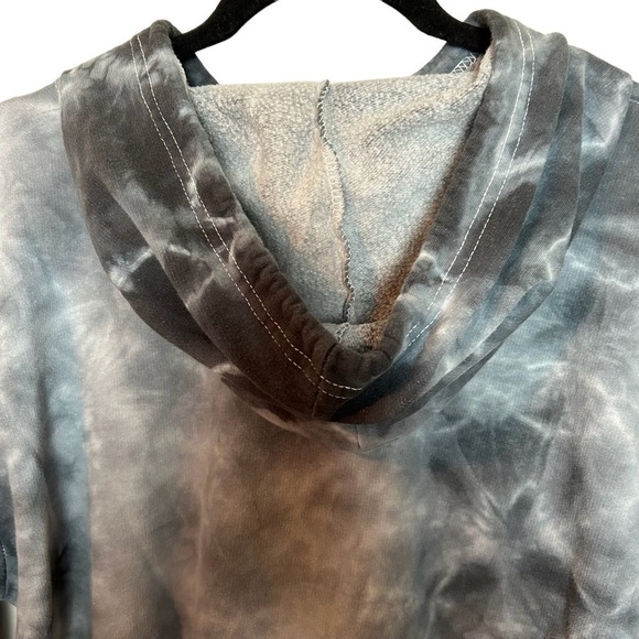 Hyper Space NASA Galaxy Gray Tie Dye Pullover Hoodie Sz. L - Picture 5 of 12